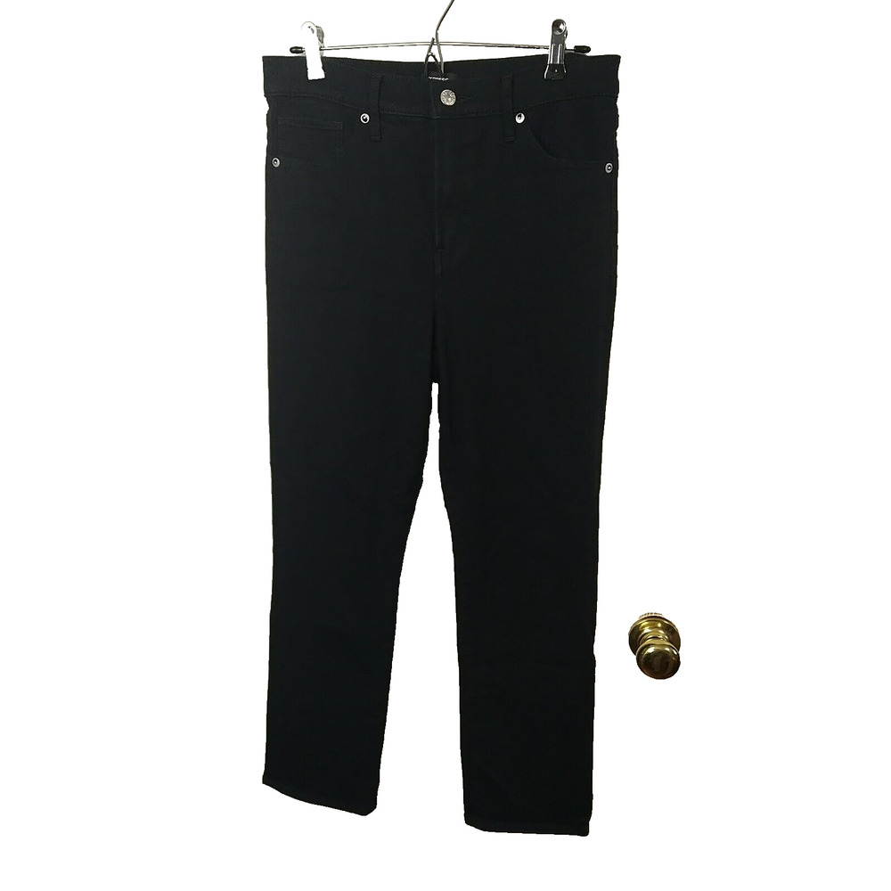 Express Woman 6R Black Jeans Conscious Edit Straight Ankle High Rise
